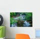 Deep forest Waterfall in Kanchanaburi, Thailand Wall Mural