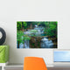 Deep forest Waterfall in Kanchanaburi, Thailand Wall Mural