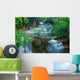 Deep forest Waterfall in Kanchanaburi, Thailand Wall Mural