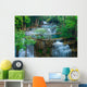Deep forest Waterfall in Kanchanaburi, Thailand Wall Mural
