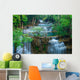Deep forest Waterfall in Kanchanaburi, Thailand Wall Mural