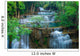 Deep forest Waterfall in Kanchanaburi, Thailand Wall Mural