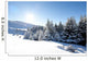 Blue sky over snowy white mountains Wall Mural