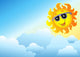 Cloudy Sky with Sun
