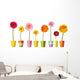 flower nature garden botany daisy bloom pot Wall Decal