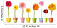 flower nature garden botany daisy bloom pot Wall Decal