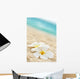 Temple flower on the beach Wall Mural