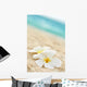 Temple flower on the beach Wall Mural