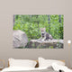 Wolf Cub Rock Wall Decal