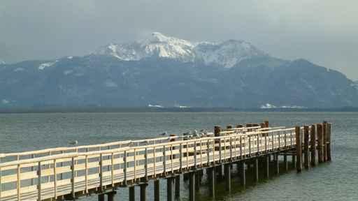 Steg im Chiemssee Wall Decal