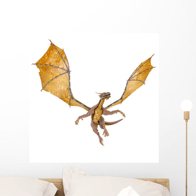 Dragon Soaring shown on a wall