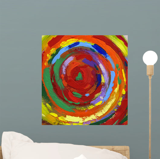 acrylic painting abstract background Wall Mural