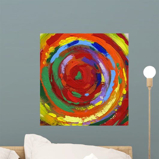 acrylic painting abstract background Wall Mural