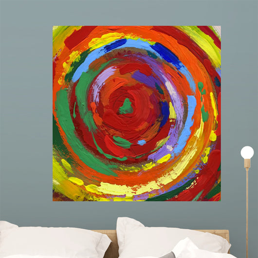 acrylic painting abstract background Wall Mural