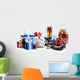Rabbit with Fur-tree White Wall Mural