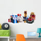 Rabbit with Fur-tree White Wall Mural