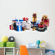 Rabbit with Fur-tree White Wall Mural