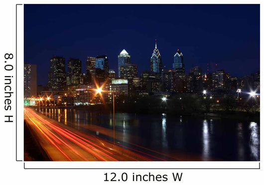 Philly at Night Wall Mural