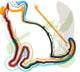 Cat Illustration Wall Mural