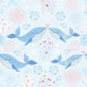 Lovely Blue Whale Wall Mural