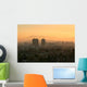 Smoggy Sunset Santiago Wall Decal