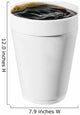Disposable Coffee Cup With Clipping Path Wall Decal