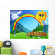 Landscape With Rainbow and Sun Wall Mural