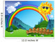 Landscape With Rainbow and Sun Wall Mural