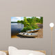 Small Boats on Shore Wall Mural