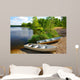Small Boats on Shore Wall Mural