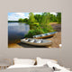 Small Boats on Shore Wall Mural