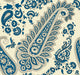 Blue Floral Paisley Wall Mural