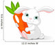 Rabbit holds giant carrot Wall Mural