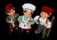 Three Elves Chritsmas Smiling Wall Mural