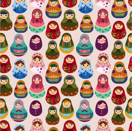 Russian babushka dolls Wall Mural