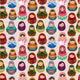 Russian babushka dolls Wall Mural