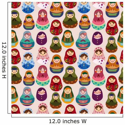 Russian babushka dolls Wall Mural