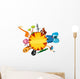 Africa card Wall Decal