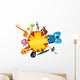 Africa card Wall Decal