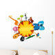 Africa card Wall Decal