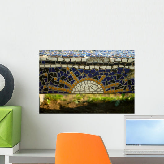 Sun Mosaic Wall Mural