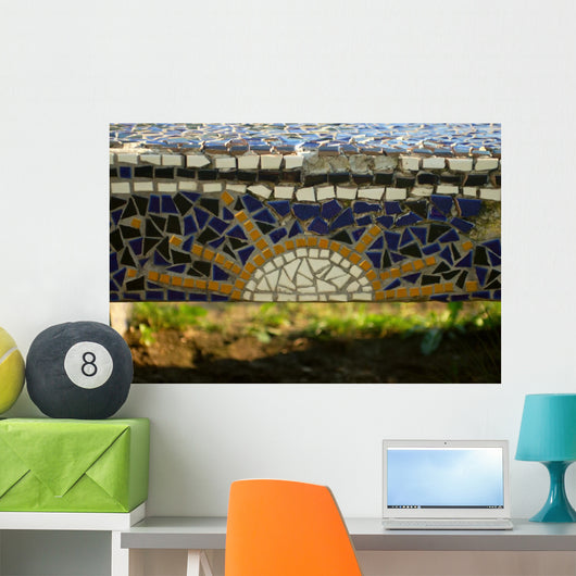 Sun Mosaic Wall Mural