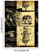 Leonardo's Da Vinci engineering &amp; Anatomy  drawing Wall Mural