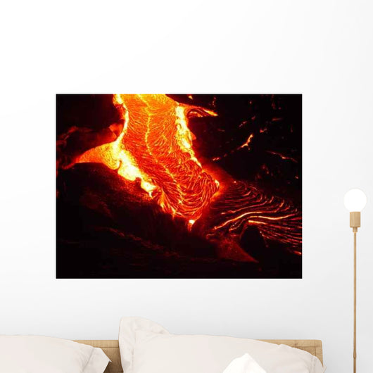 Pele Weaving Her Braids Wall Decal