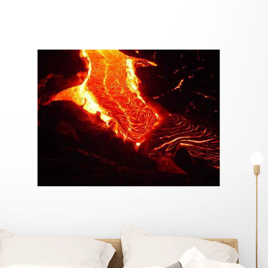 Pele Weaving Her Braids Wall Decal
