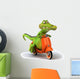 Crocodile and Scooter Wall Decal