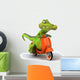 Crocodile and Scooter Wall Decal
