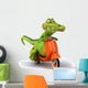 Crocodile and Scooter Wall Decal