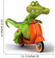 Crocodile and Scooter Wall Decal