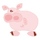 Funny Pig. Wall Decal